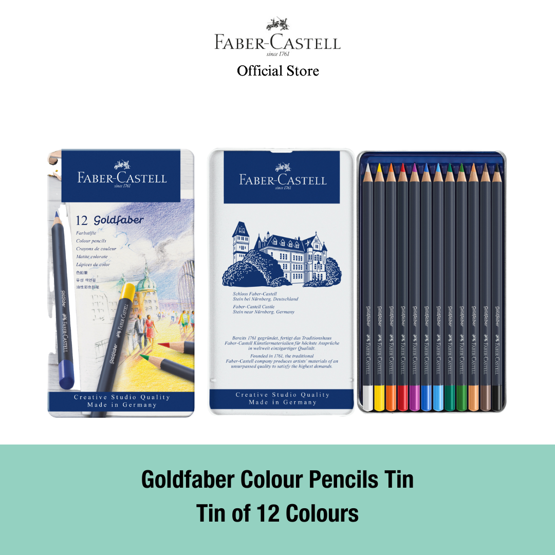Goldfaber Colour Pencil Tin, 12/24/36/48-pieces