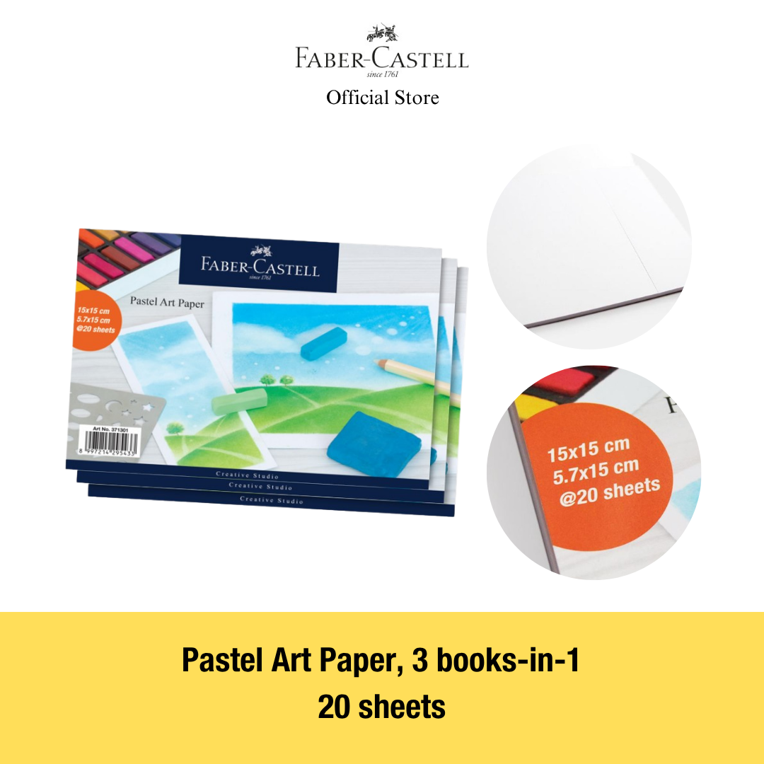 Pastel Art Paper, 3 books-in-1