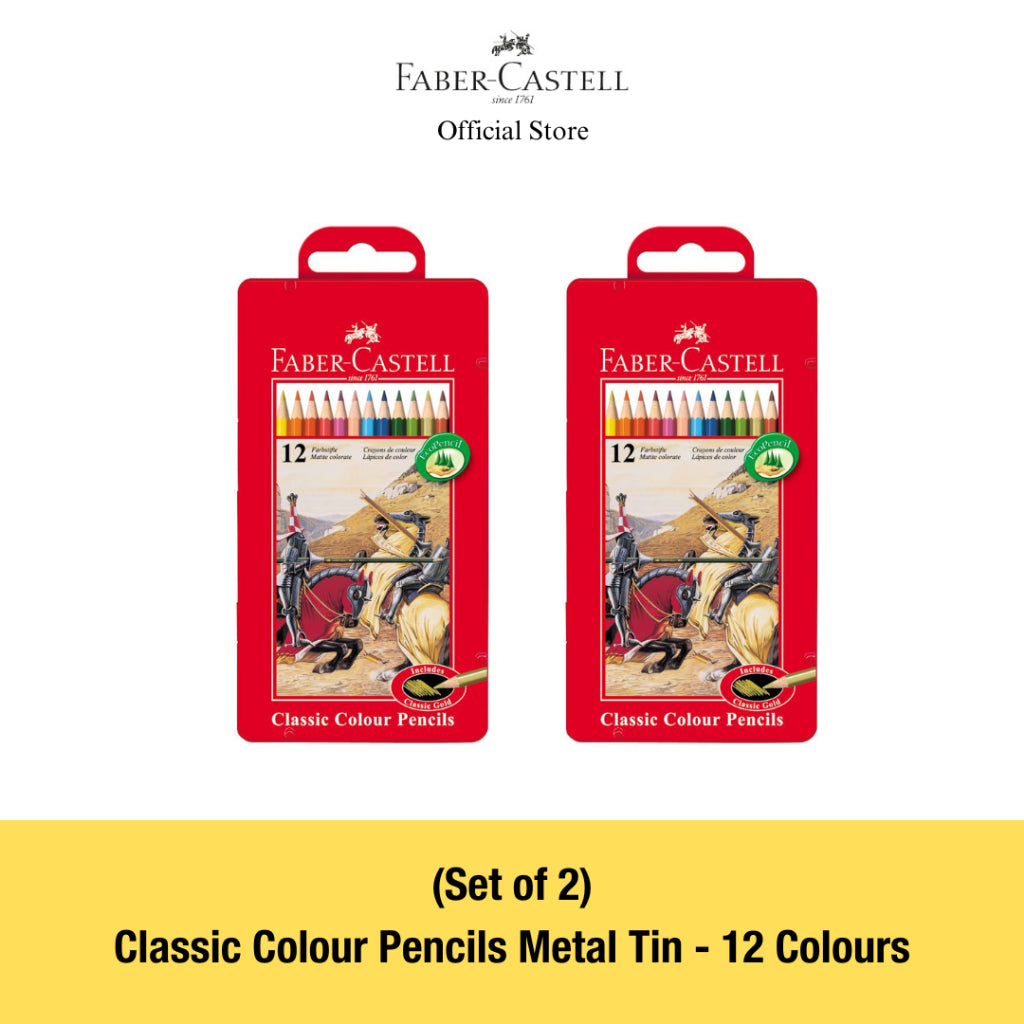 Classic Colour Pencils in Metal Tin, Bundle and Single (FSC)