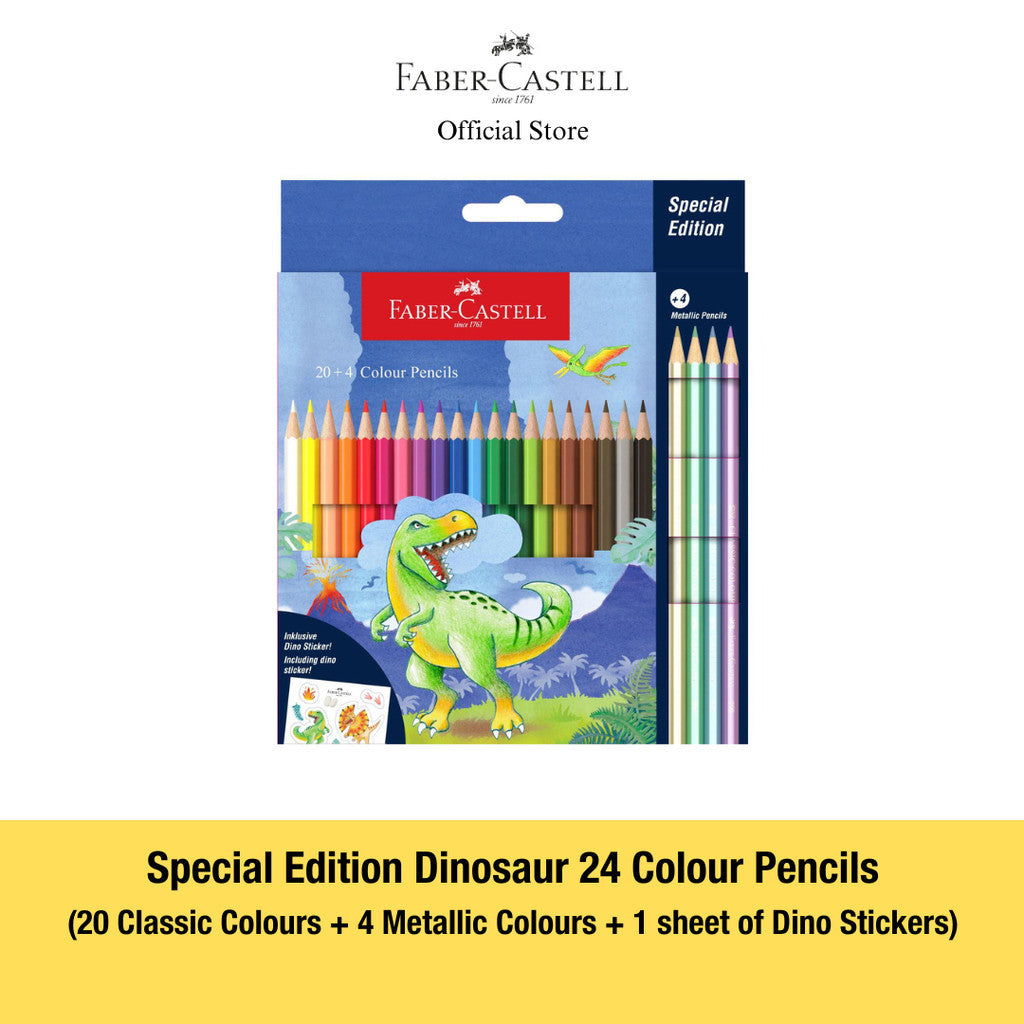 Special Edition Dinosaur Series Colour Pencils, Connector Pens Markers & Paint box