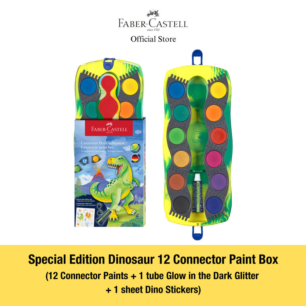 Special Edition Dinosaur Series Colour Pencils, Connector Pens Markers & Paint box