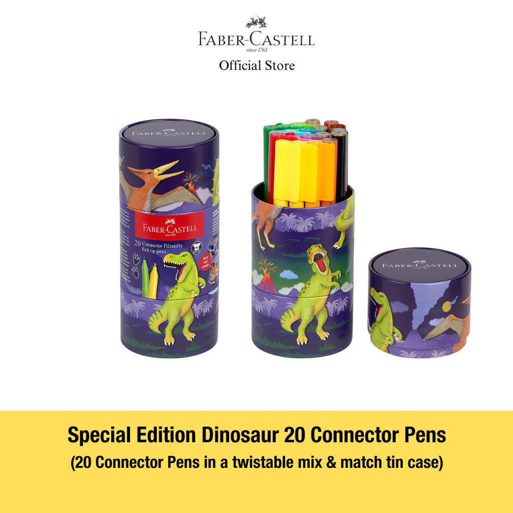 Special Edition Dinosaur Series Colour Pencils, Connector Pens Markers & Paint box
