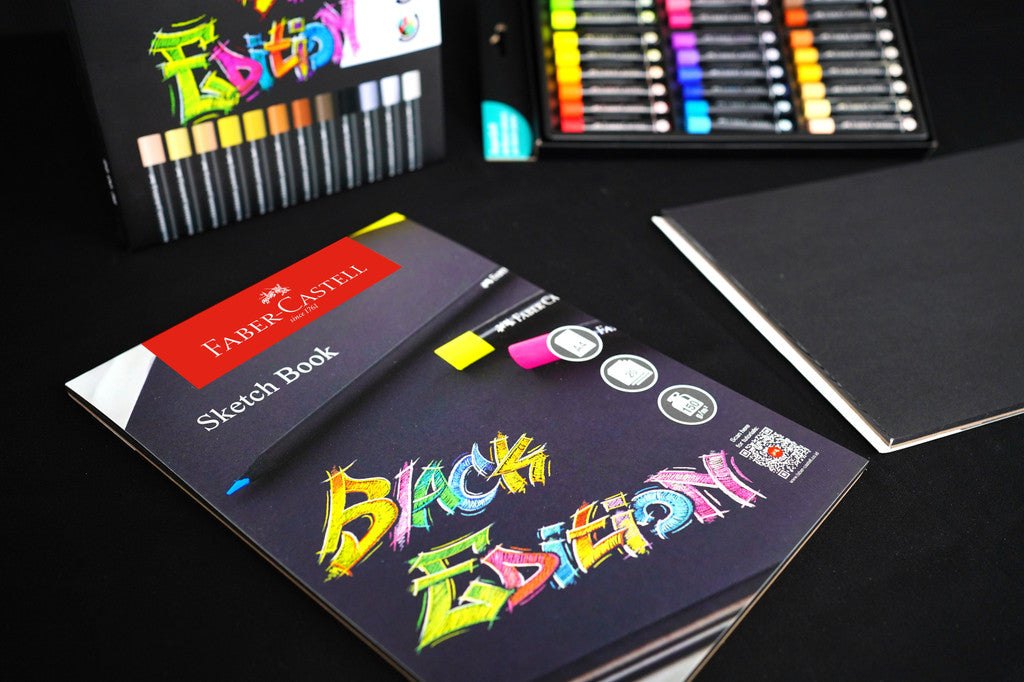 Faber-Castell Black Paper Sketch Book, A4 20sheets