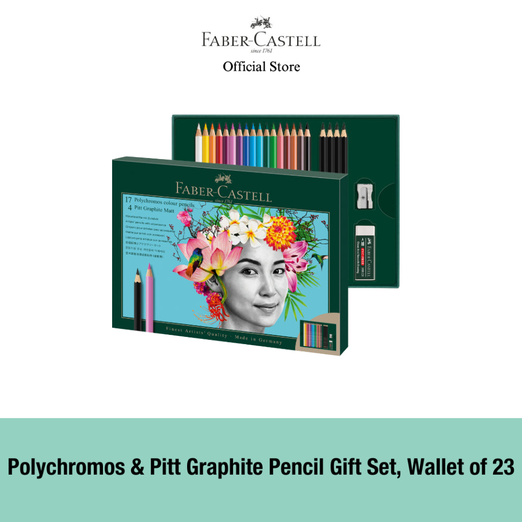 Polychromos and Pitt Graphite Matt Gift Art Set, Gift Set/23/40/50 pieces