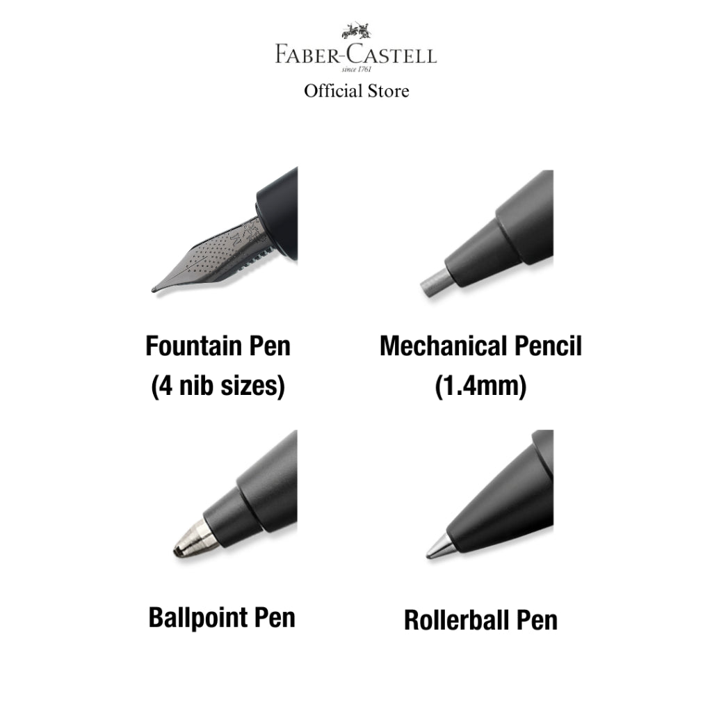 E-motion Twist Pencil, Ballpoint Pen, Rollerball Pen, Fountain Pen - Assorted Colours, with Gift Box