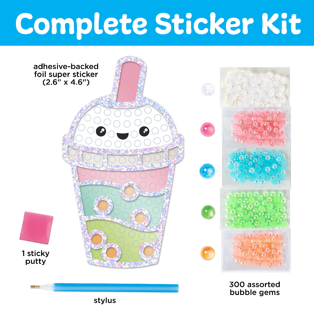 Bubble Gems Super Sticker Bubble Tea
