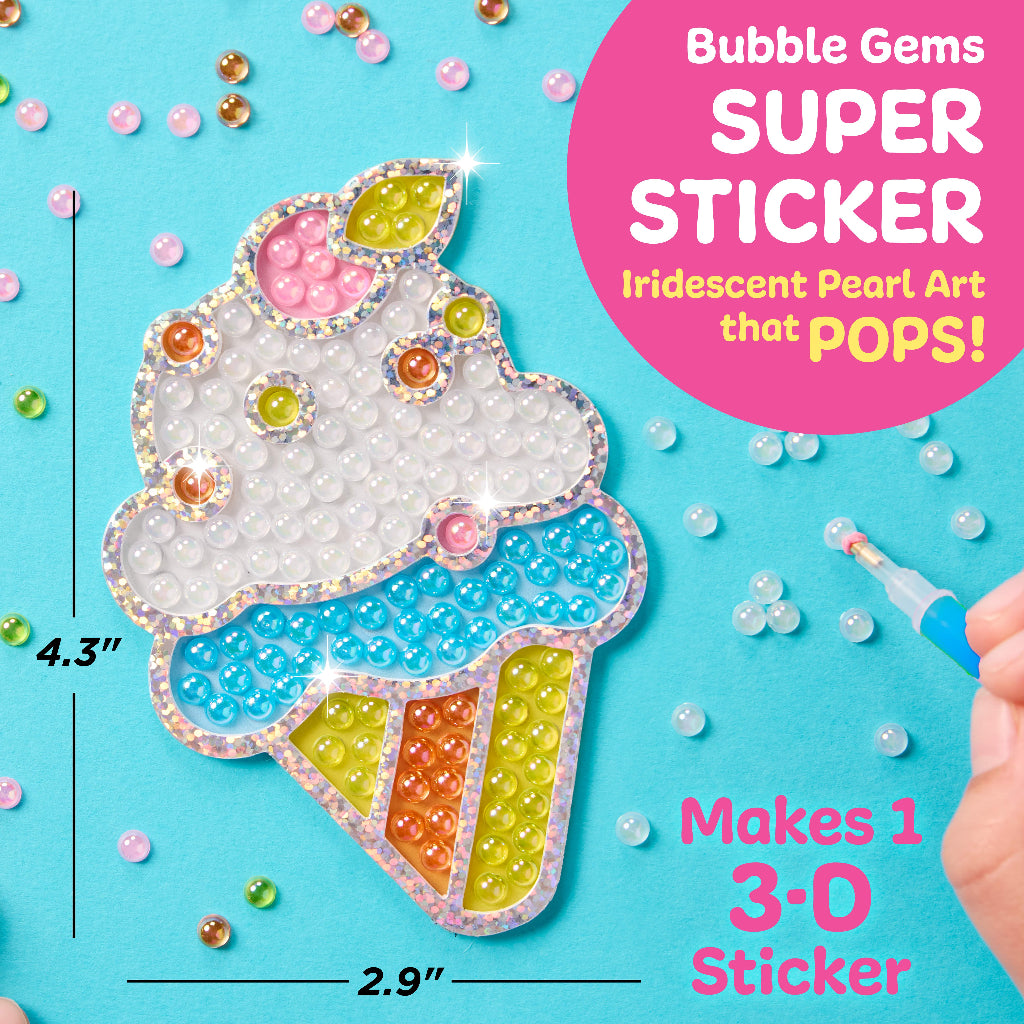 Bubble Gems Super Sticker Ice Cream