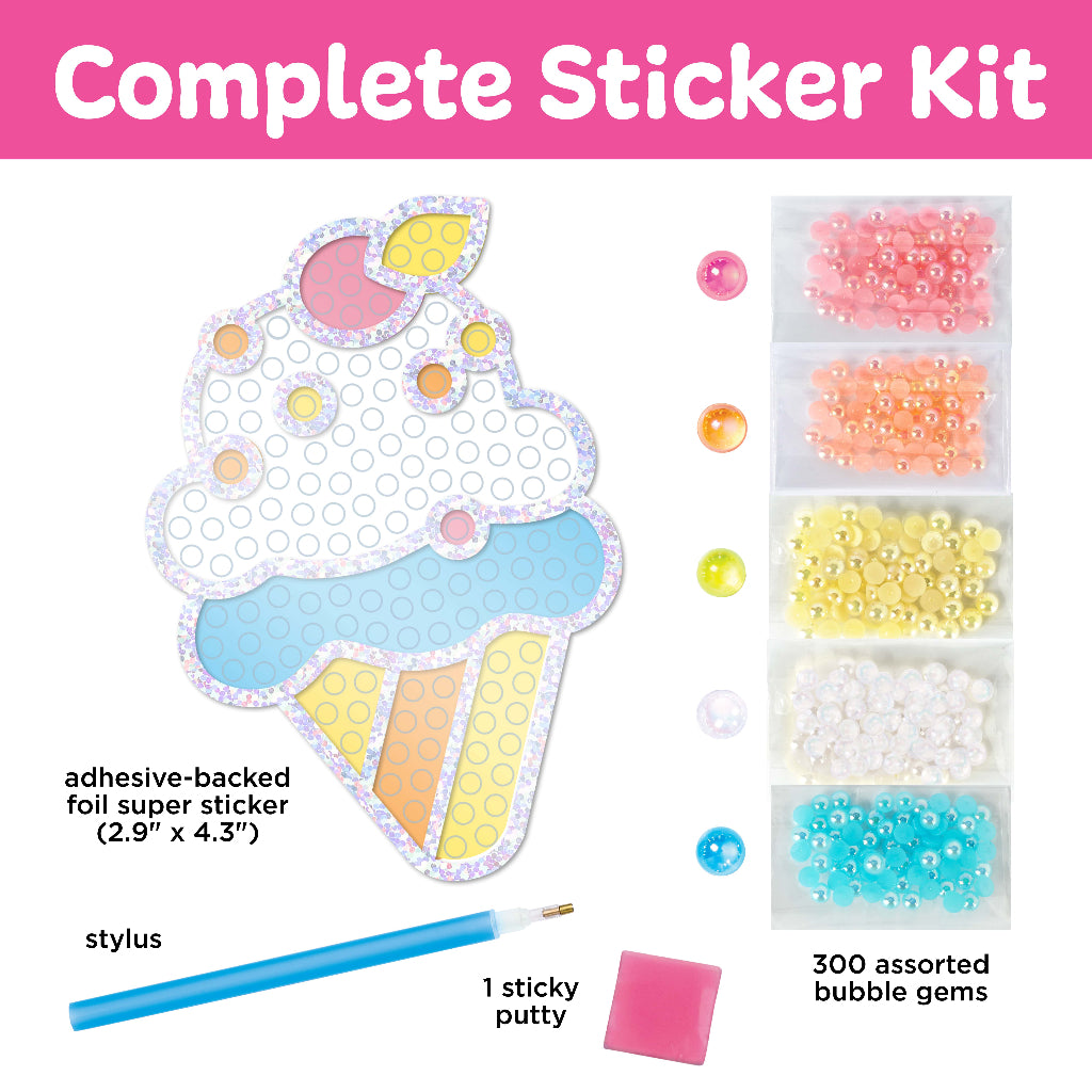 Bubble Gems Super Sticker Ice Cream
