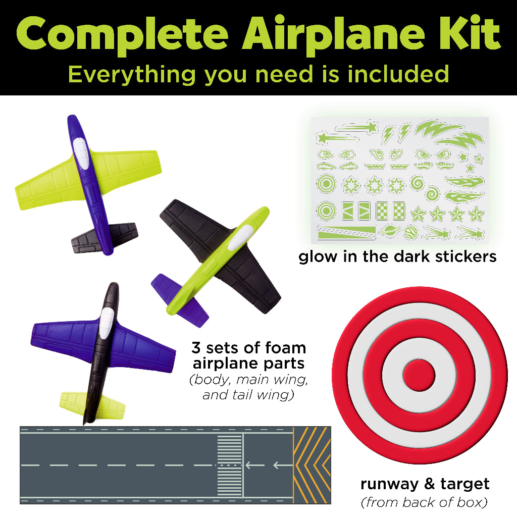 Stunt Squadron Glow In The Dark Foam Fliers
