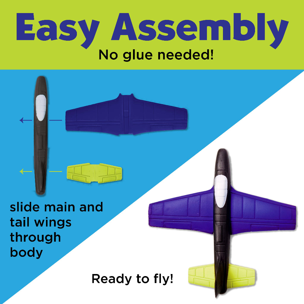 Stunt Squadron Glow In The Dark Foam Fliers