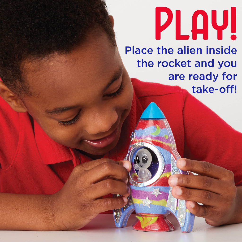 Glow In The Dark Sand Art Rocket Ship