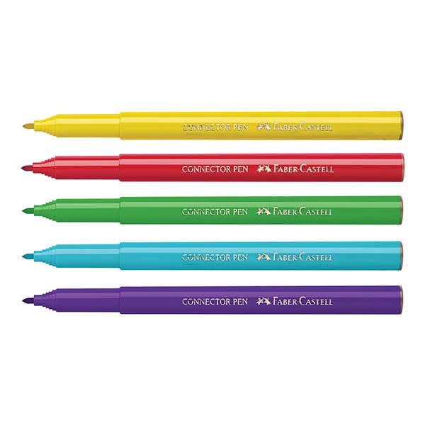 Connector Pen Colouring Set in School Bus, 20-pieces