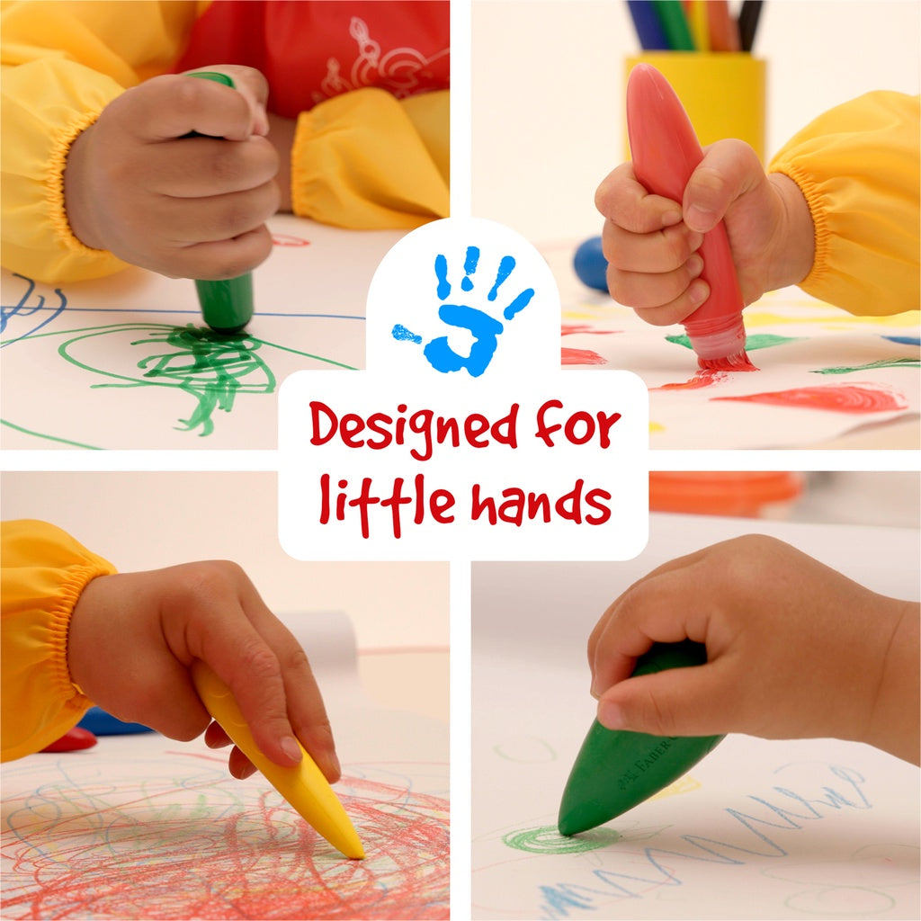 (NEW) Little Creatives Easy Grasp Bulb/Finger Crayons - Preschool colouring products