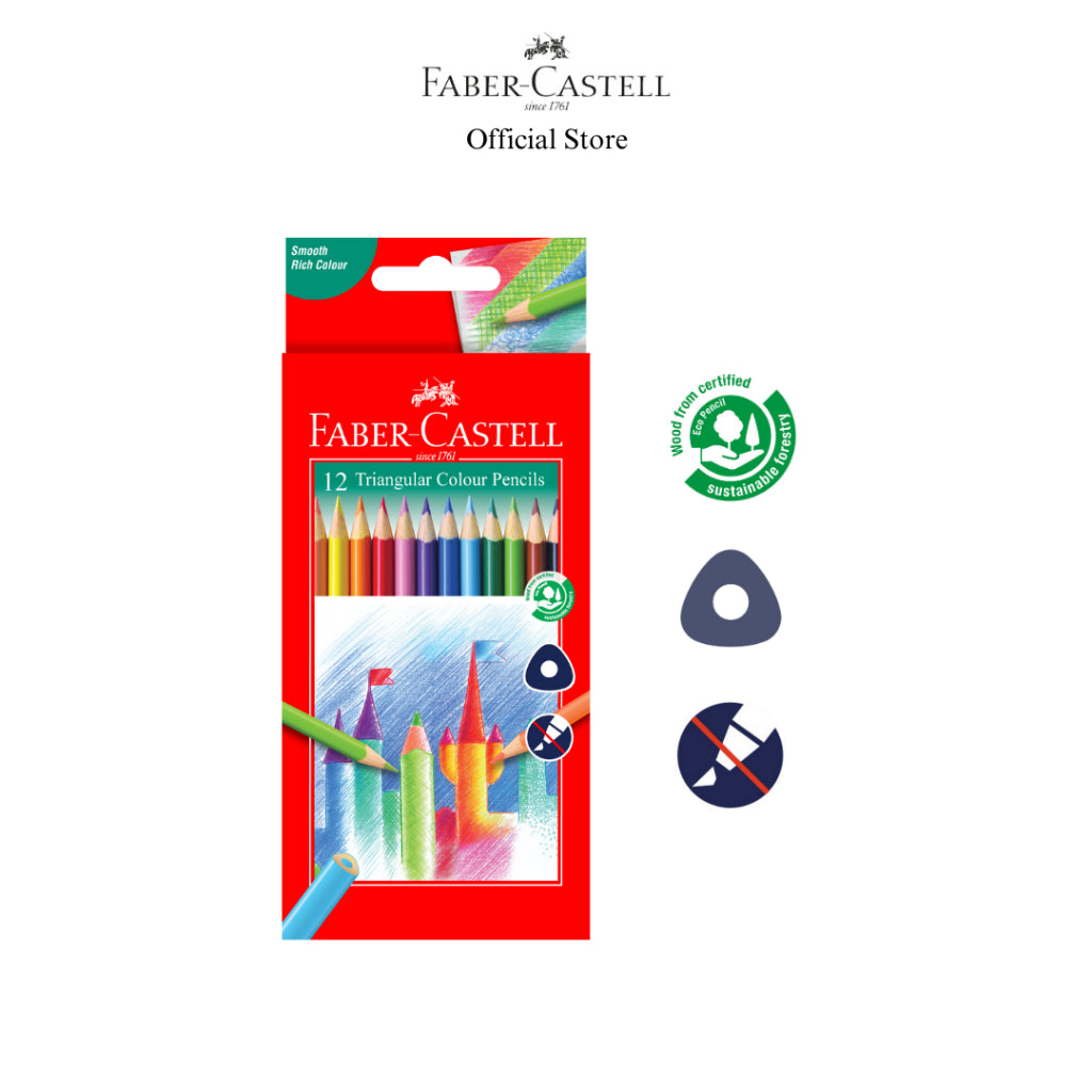 Triangular Colour Pencils Long