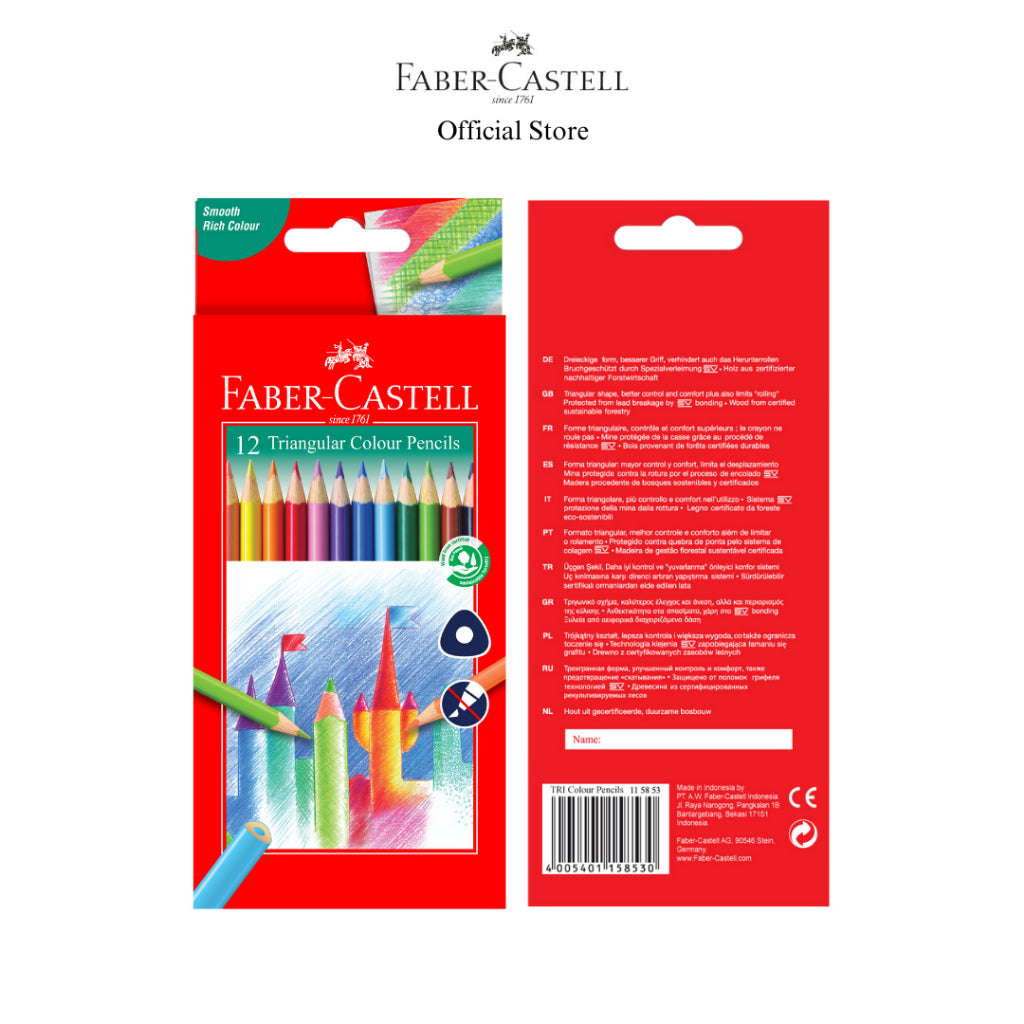 Triangular Colour Pencils Long