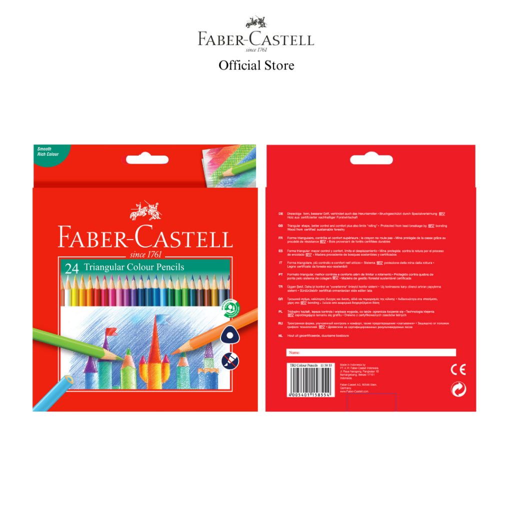 Triangular Colour Pencils Long