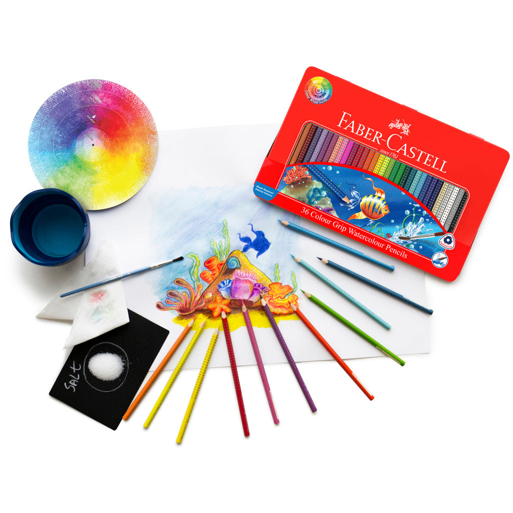 Grip Watercolour Pencils in Metal Tin, 12/24/36-pieces (FSC)