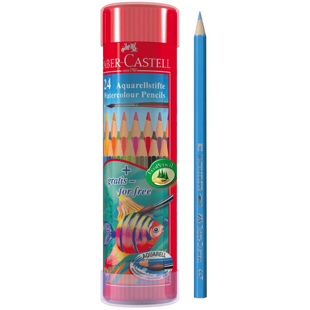 Classic Watercolour Pencils in Round Tin (FSC)
