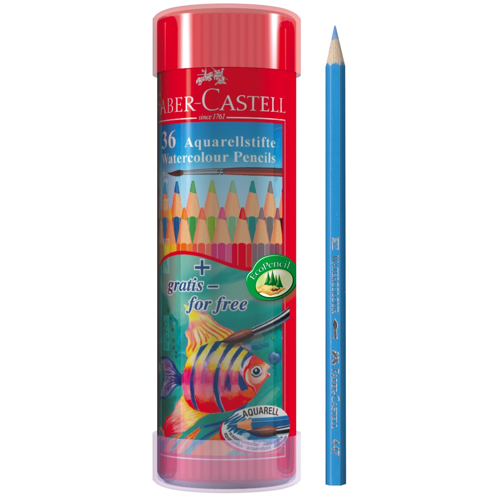 Classic Watercolour Pencils in Round Tin (FSC)