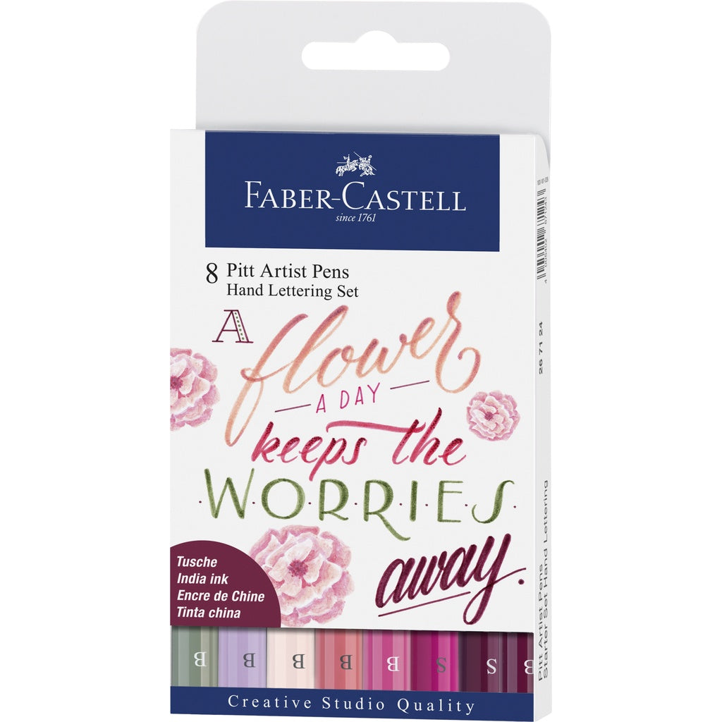 Pitt Artist Pen Handlettering Set, 4/6/8 pieces