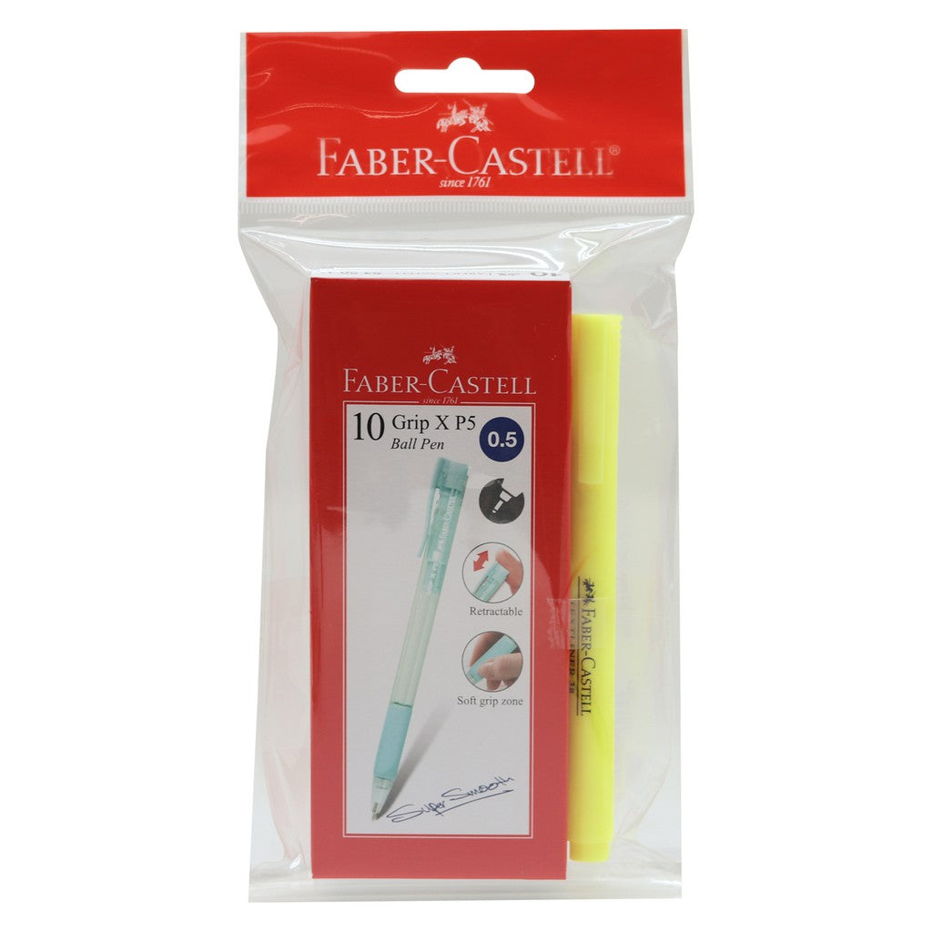 GripX 0.5mm Ballpen Box of 10, Blue ink