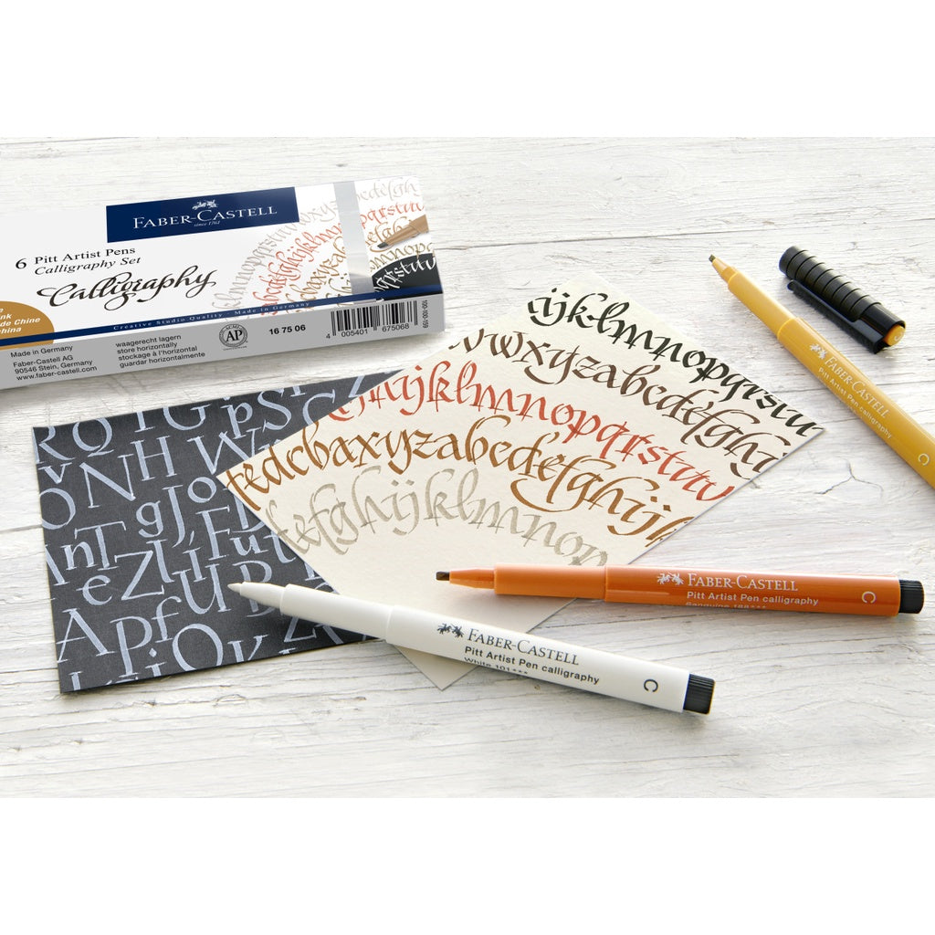 Pitt Artist Pens Calligraphy Set, 4-6 colours