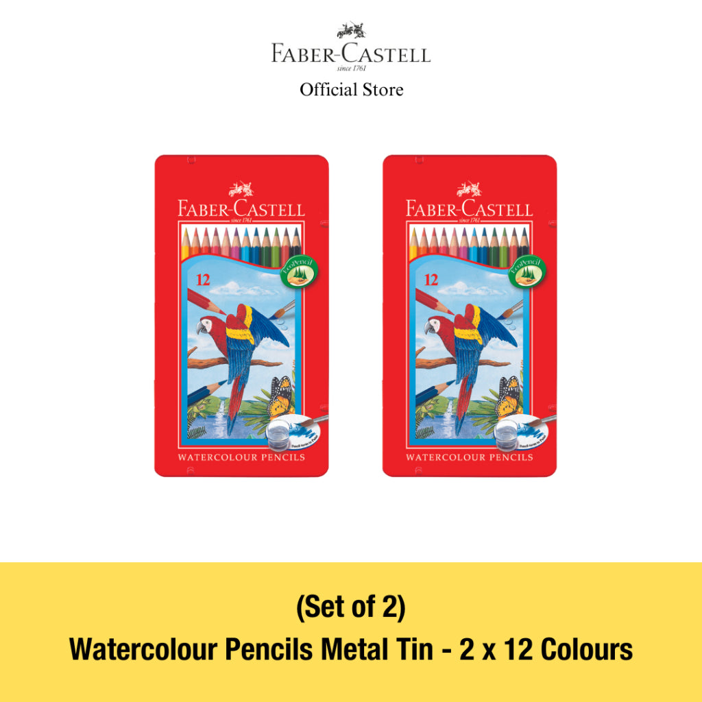 Watercolour Pencils in Metal Tin (FSC)