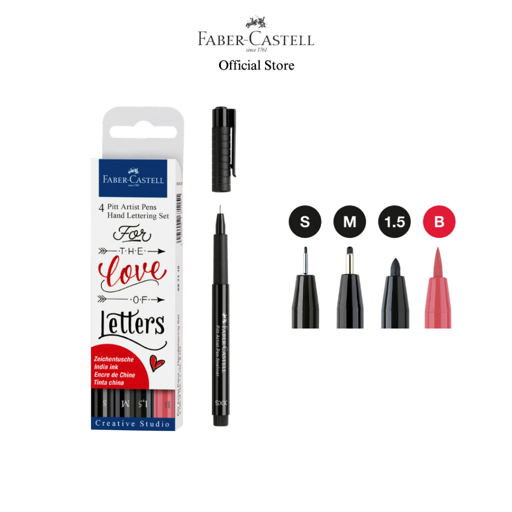 Pitt Artist Pen Handlettering Set, 4/6/8 pieces