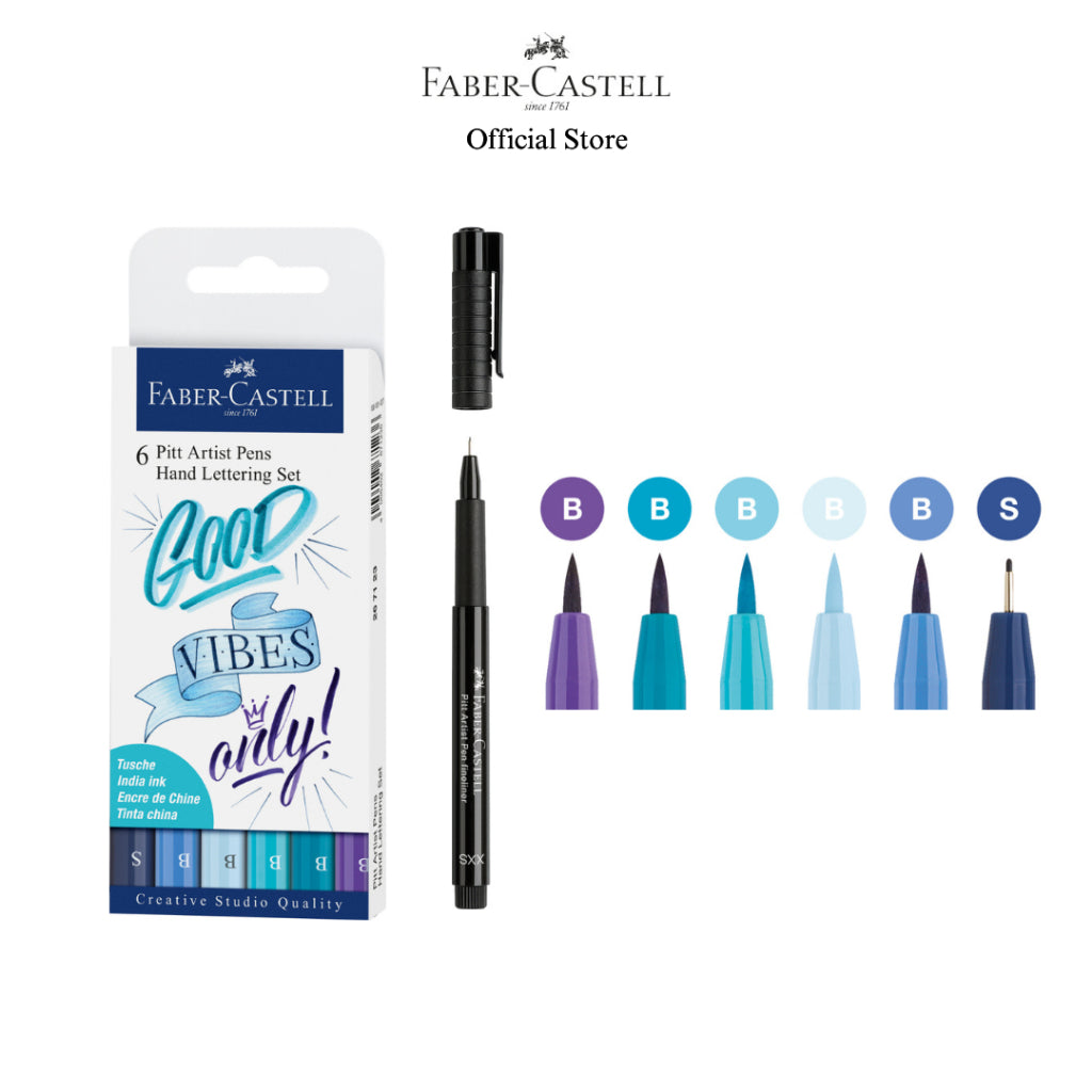 Pitt Artist Pen Handlettering Set, 4/6/8 pieces