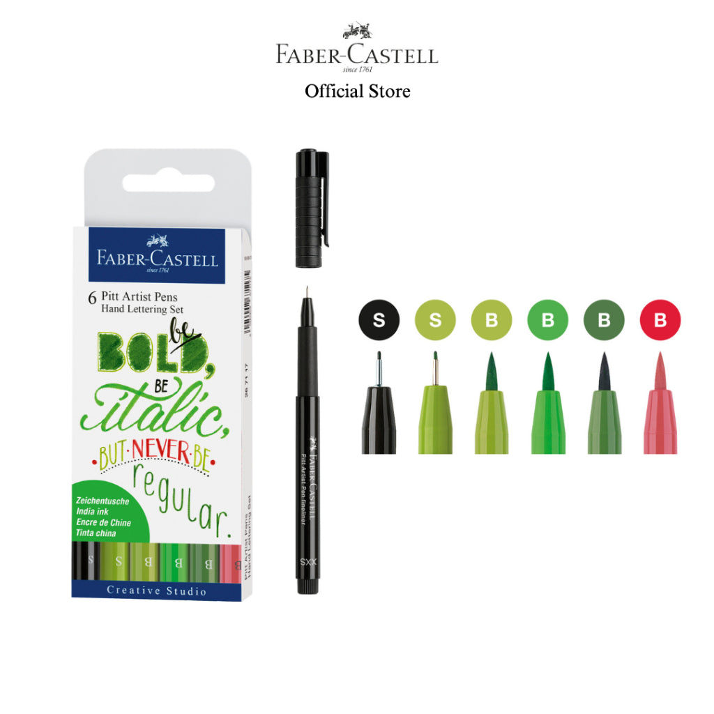 Pitt Artist Pen Handlettering Set, 4/6/8 pieces