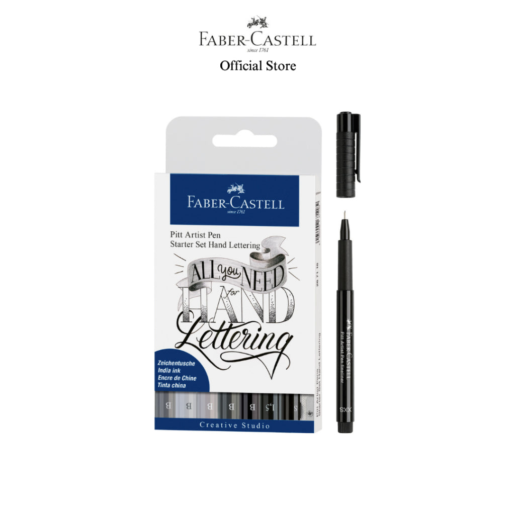 Pitt Artist Pen Handlettering Set, 4/6/8 pieces