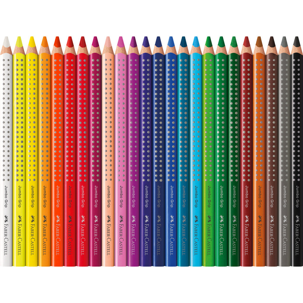 Jumbo Grip Colour Pencils in Metal Tin, 16-pieces