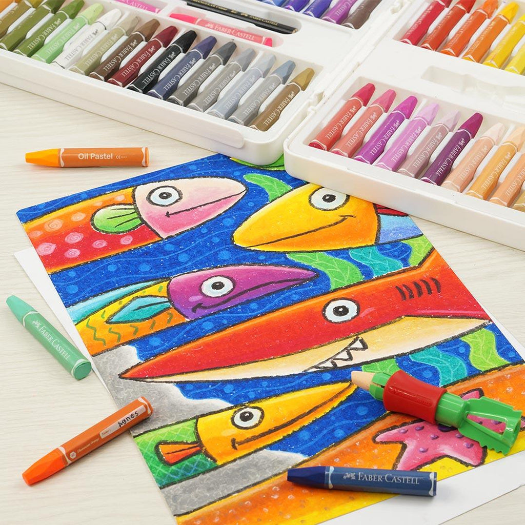 Hexagonal Oil Pastels Set