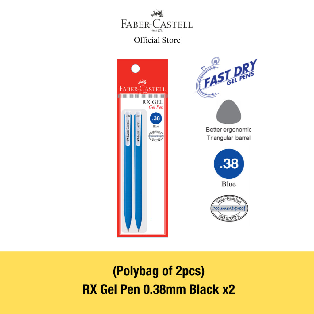 RX Gel Pens, 0.7mm, Blue/Black