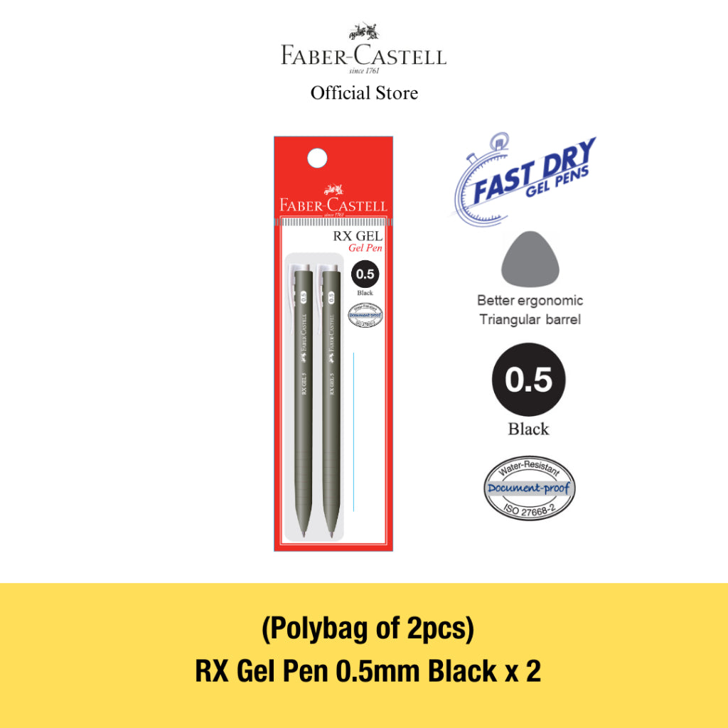 RX Gel Pens, 0.7mm, Blue/Black