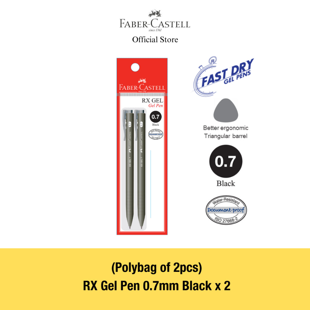 RX Gel Pens, 0.7mm, Blue/Black