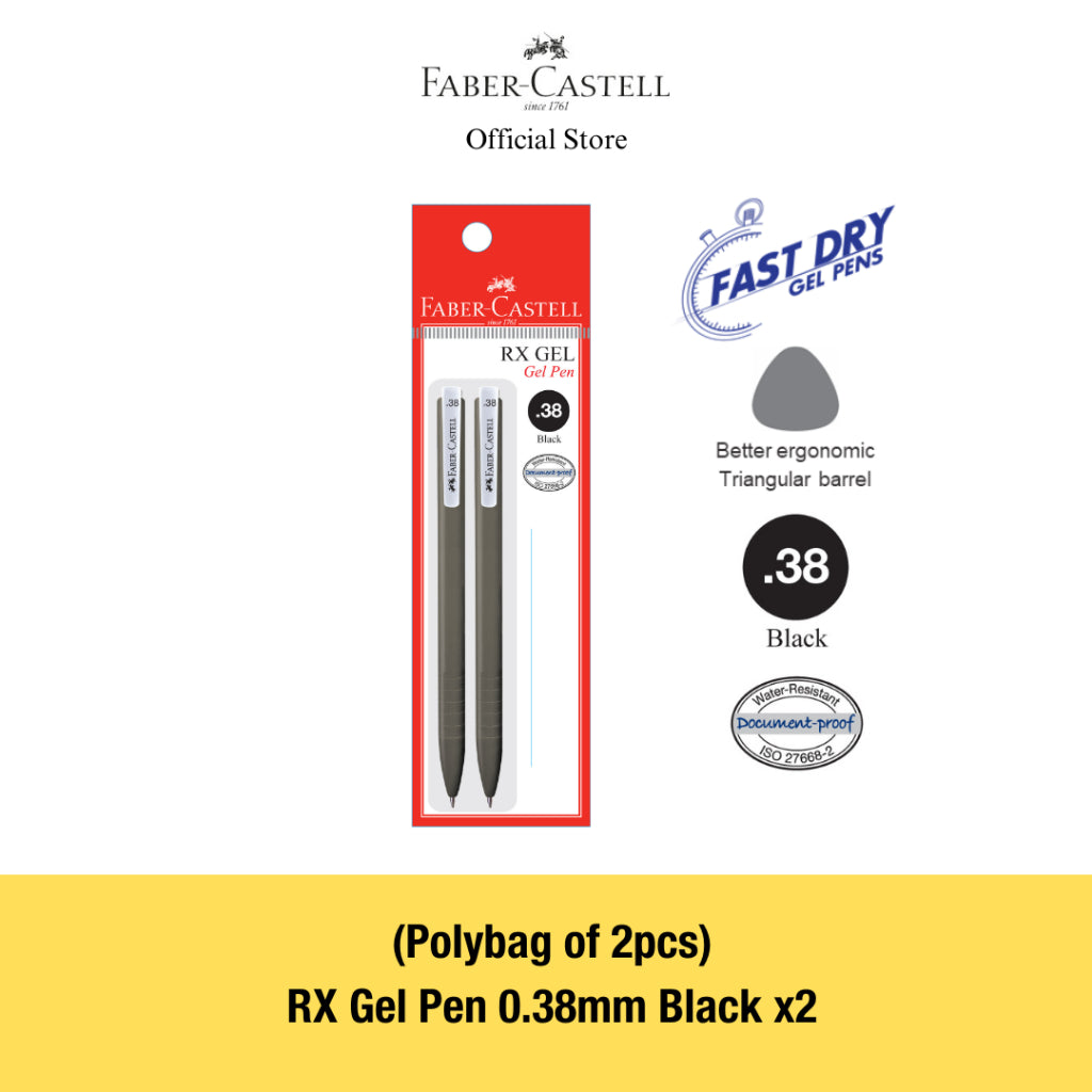 RX Gel Pens, 0.7mm, Blue/Black