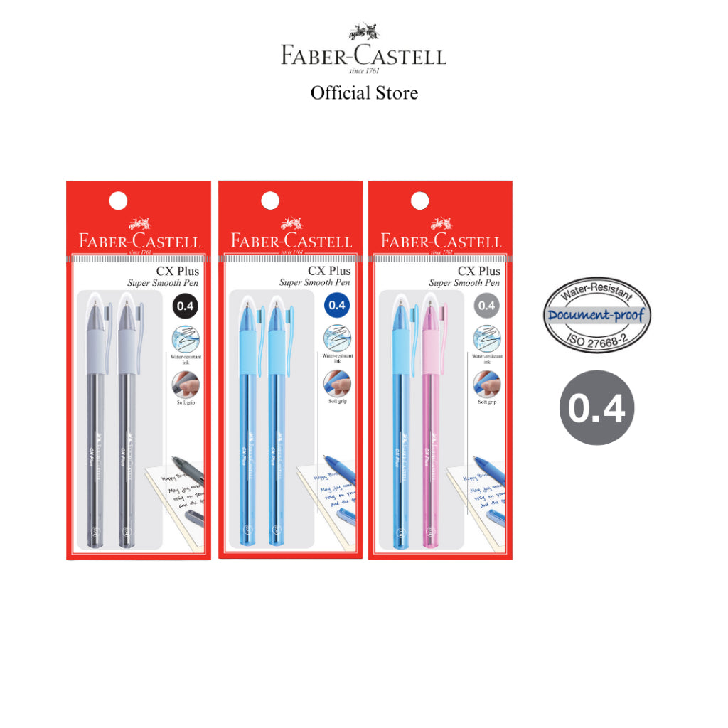 CX Plus 0.4mm Ballpoint Pen, Packs of 2