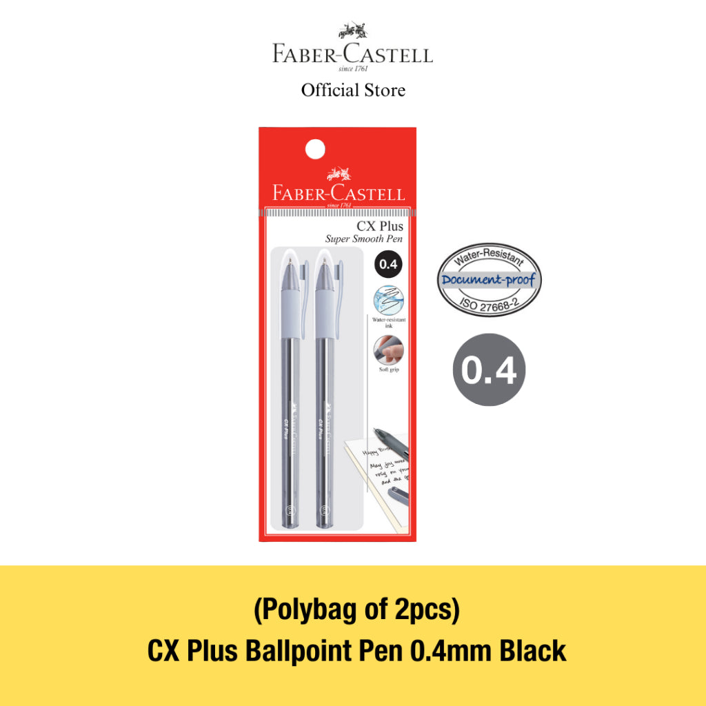 CX Plus 0.4mm Ballpoint Pen, Packs of 2