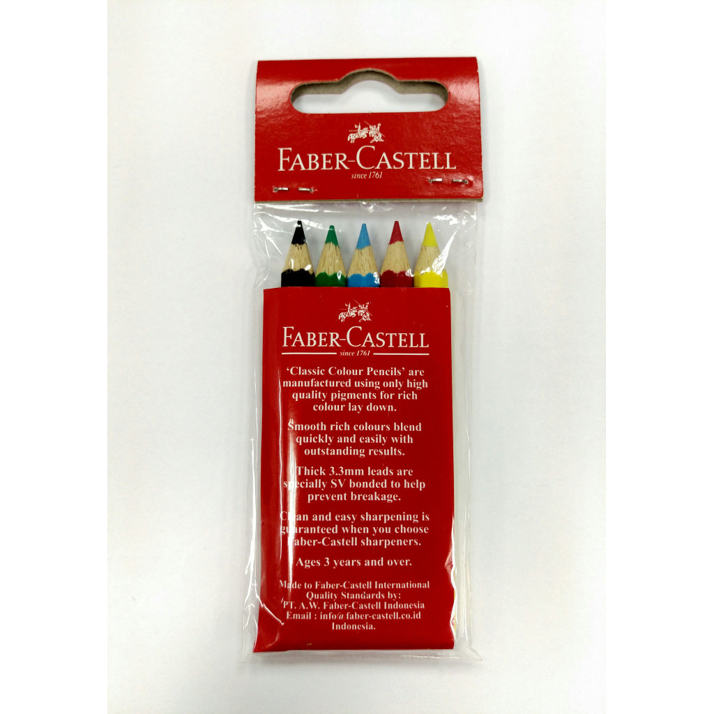 Classic Short Colour Pencils in Polybags, Set of 20