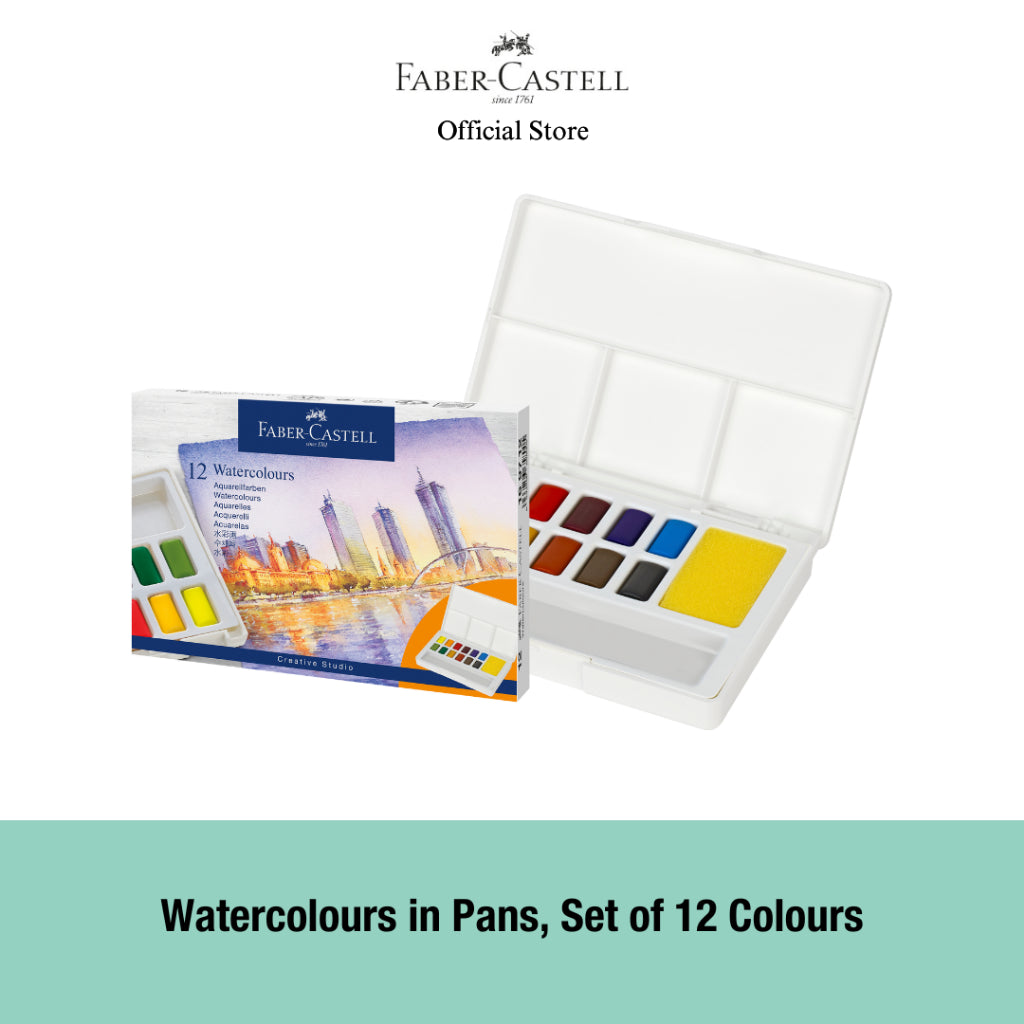 Watercolour in Pans Set, 24/36/48 colours