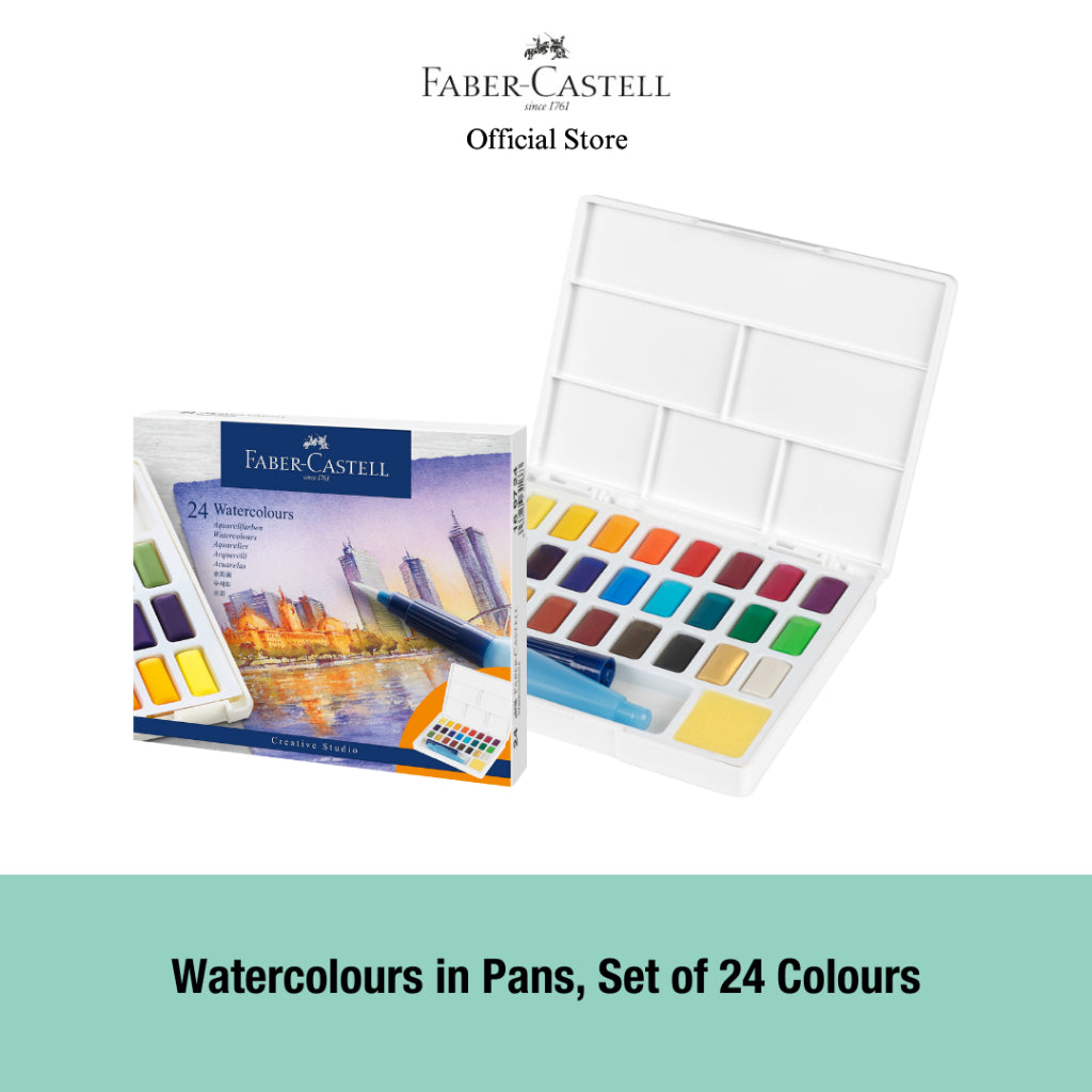 Watercolour in Pans Set, 24/36/48 colours