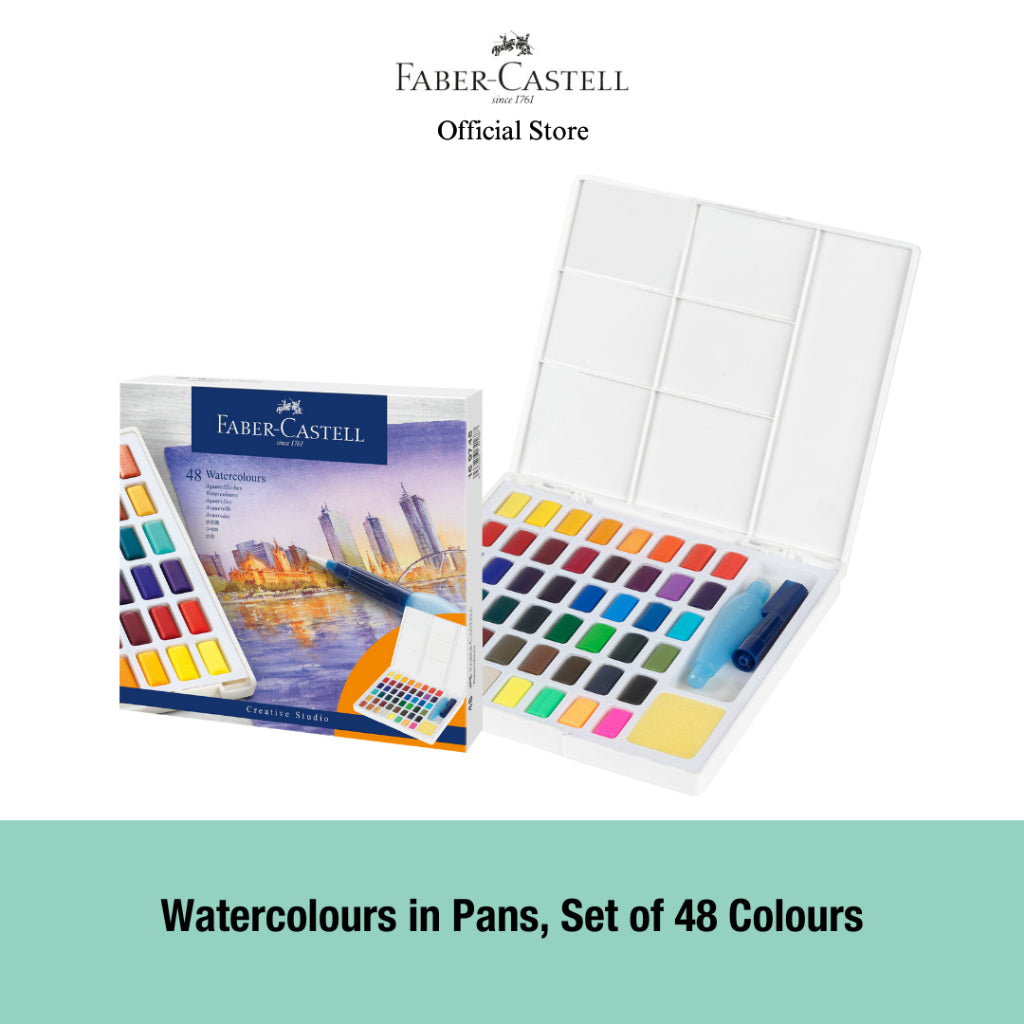 Watercolour in Pans Set, 24/36/48 colours