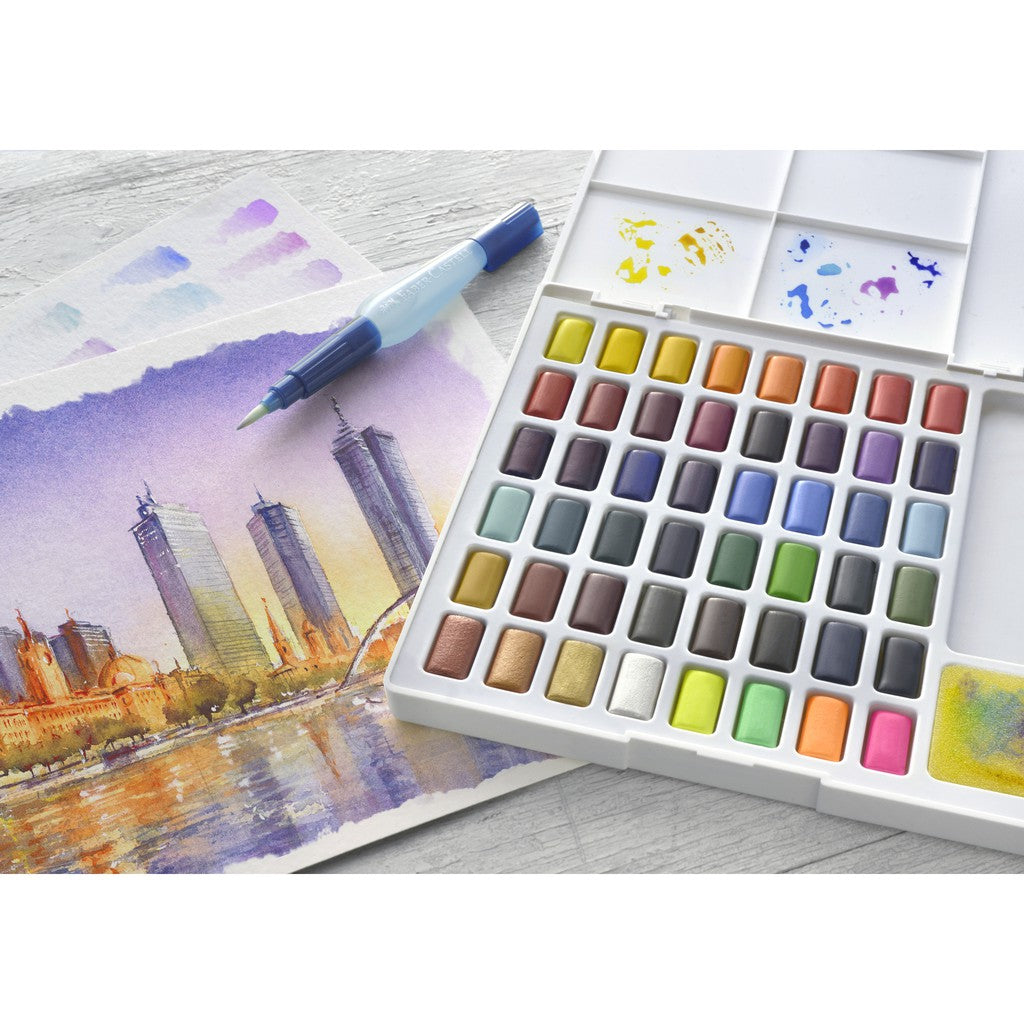 Watercolour in Pans Set, 24/36/48 colours