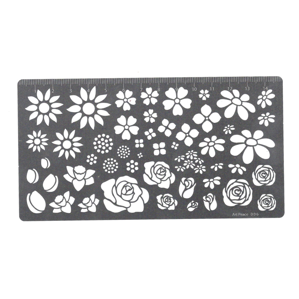 Soft Pastel Art Stencil, Assorted Designs