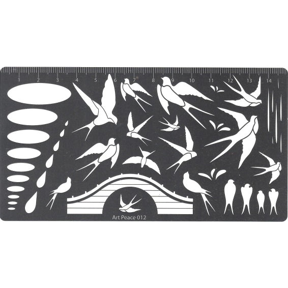 Soft Pastel Art Stencil, Assorted Designs