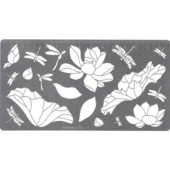 Soft Pastel Art Stencil, Assorted Designs