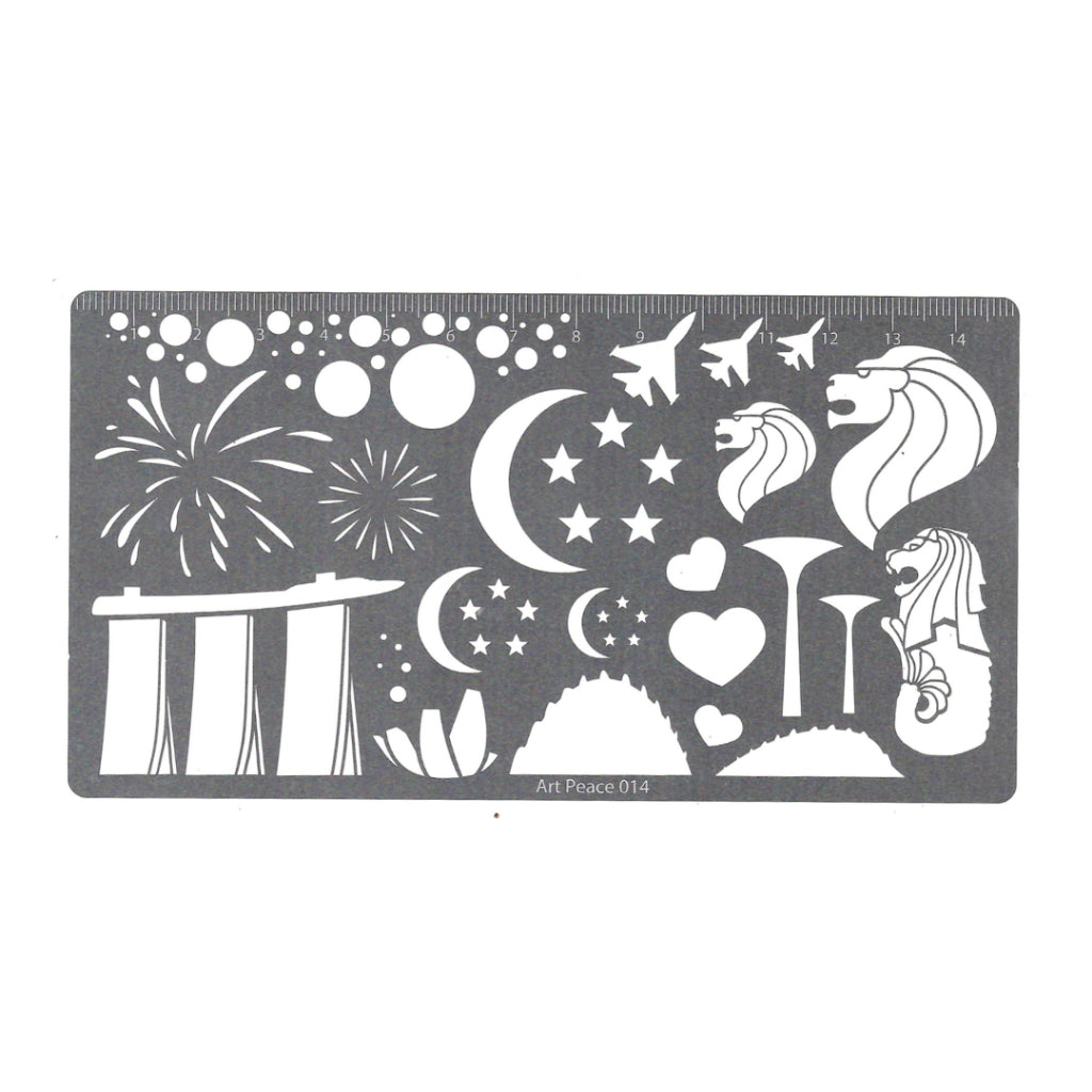 Soft Pastel Art Stencil, Assorted Designs