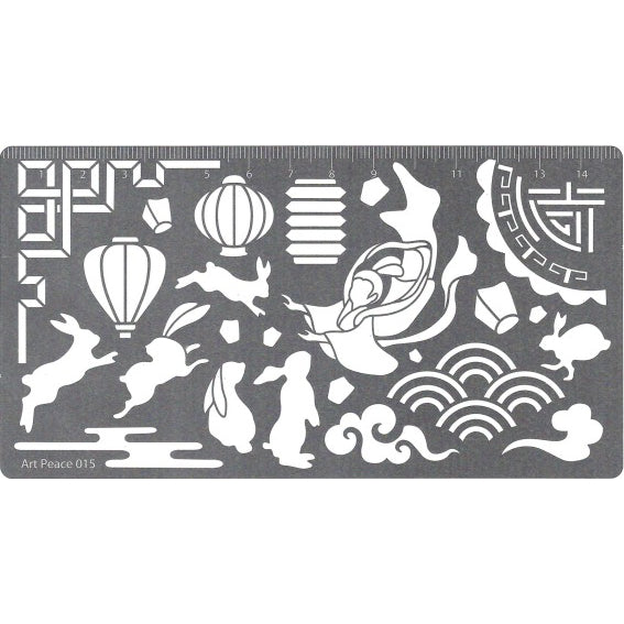 Soft Pastel Art Stencil, Assorted Designs