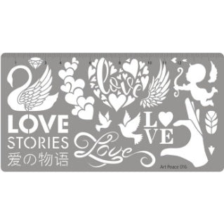 Soft Pastel Art Stencil, Assorted Designs